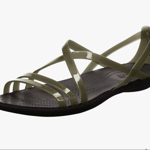 Black Crocs Strap Sandal